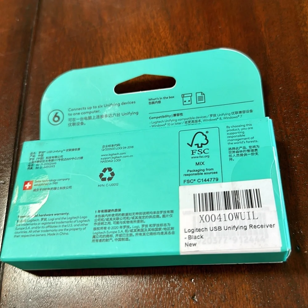 COPY - Logitech USB Unifying Receiver - Black NIB new - Picture 2 of 3